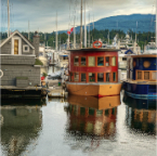 Houseboats at Coal Harbour (HDR Panorama)