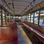 Peter Witt Streetcar- interior view facing rear