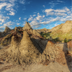 Sunset in the Badlands - Web Panorama